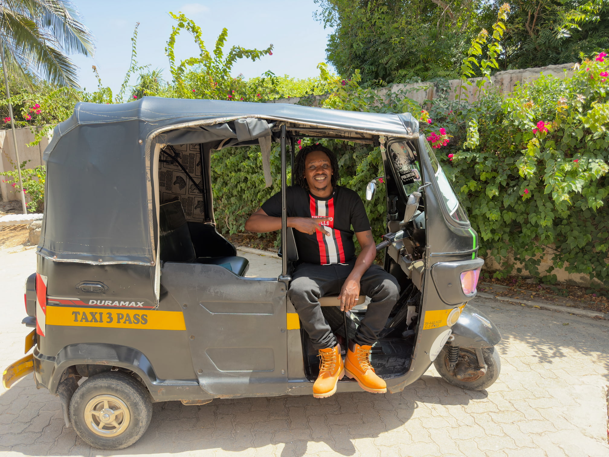 Lenny the Rasta Tuk Tuk Driver in Diani, Kenya
